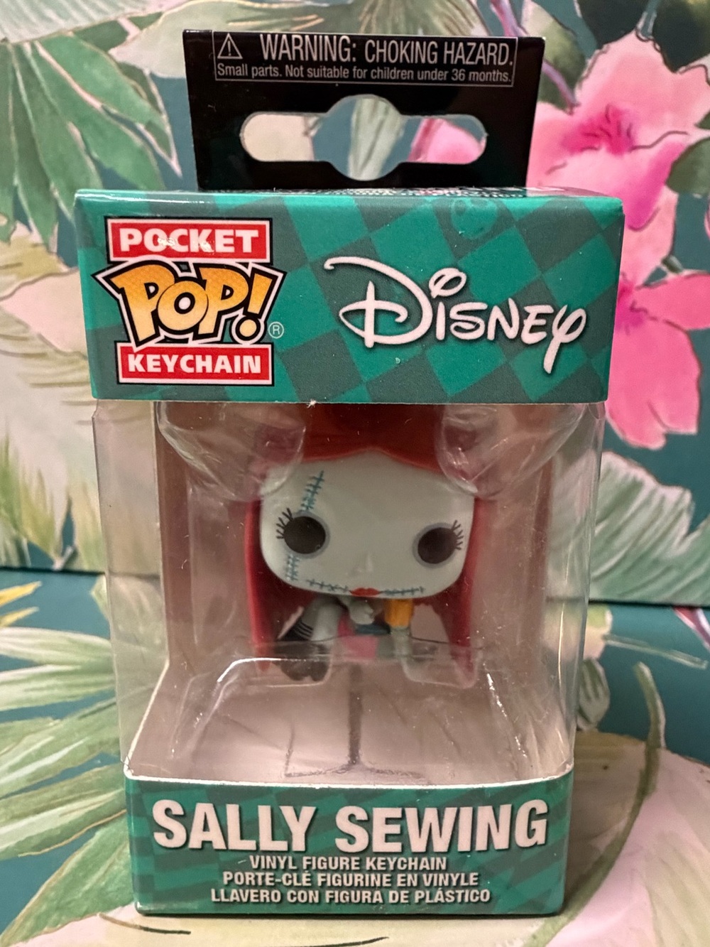 Disney Nightmare Before Christmas Sally Sewing Funko Pocket Pop Keychain NIB